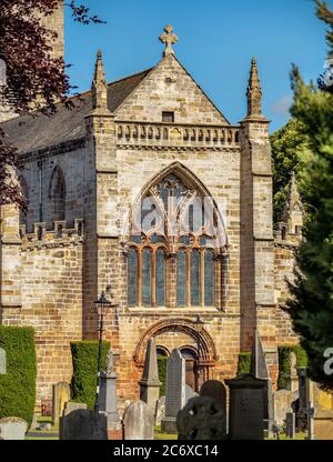 La Collegiata di Santa Maria la Vergine, una chiesa parrocchiale della Scozia a Haddington, East Lothian, Scozia, Regno Unito. Foto Stock