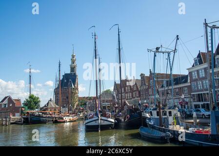 Porto storico di Hoorn, Hoorn Foto Stock