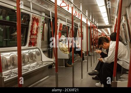 Trasporto interno, rete metropolitana MTR di Hong Kong Foto Stock