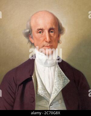 Warren Hastings (1732-1818), primo governatore generale del Bengala, India, ritratto di Johan Joseph Zoffany, 1783-1784 Foto Stock
