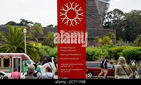 San Francisco, CA, USA - Agosto 2014: California Academy of Sciences, un museo di storia naturale a San Francisco, California. Fu fondata nel 185 Foto Stock