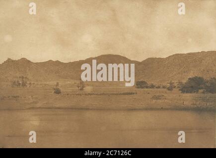 Vue pry du Nord-Est de Philae - Village de Kolokina, 1849-50. Foto Stock