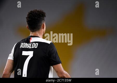 Torino - 11 luglio 2020: Cristiano Ronaldo della Juventus FC si presenta durante la Serie A Football Match tra Juventus FC e Atalanta BC. La partita si è conclusa con un cravatta del 2-2. Credit: Nicolò campo/Alamy Live News Foto Stock