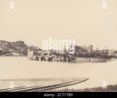 Ile de Fileh (Phil& xe6;), Vue G& xe9;n& xe9;vale pry du Sud-Est au Point B, 1851-52, stampato 1853-54. Foto Stock