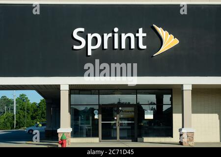 Accedere a un negozio di telefonia Sprint Foto Stock