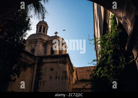 Vista sulla cima della chiesa, città di Gerusalemme Israele. Foto Stock
