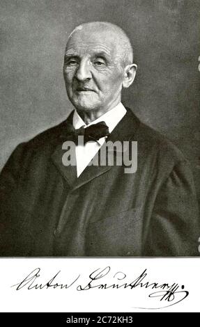 Anton BRUCKNER (1824-1896) compositore austriaco Foto Stock