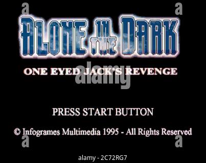 Alone in the Dark One Eyed Jack's Revenge - sega Saturn Videogame - solo per uso editoriale Foto Stock