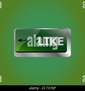 come messaggio su inserire il tasto della tastiera per i concetti di social media Foto Stock