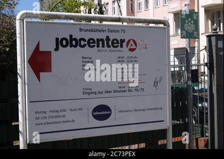 Das Job-Center di Berlino-Spandau. Foto Stock