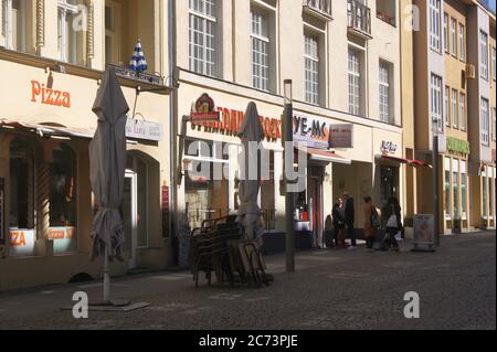 Die Moritzstraße in der Spandauer Altstadt Foto Stock