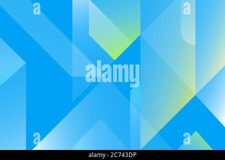 Sfondo colorato astratto da triangoli, cerchi e linee. Vettore. Figure geometriche. Sfondo a gradiente orizzontale vivace per i progetti. Moderno Illustrazione Vettoriale