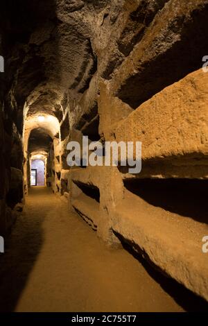 Catacombe di San Callisto a Roma Foto Stock