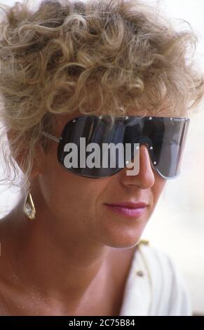 Mariana Simionescu (ex MRS B Borg) a Monte Carlo 1985 Foto Stock