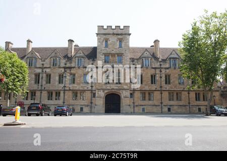 St John's College a St Giles' di Oxford. Parte dell'Università di Oxford nel Regno Unito Foto Stock