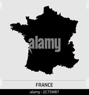 Icona della mappa della Francia Illustrazione Vettoriale