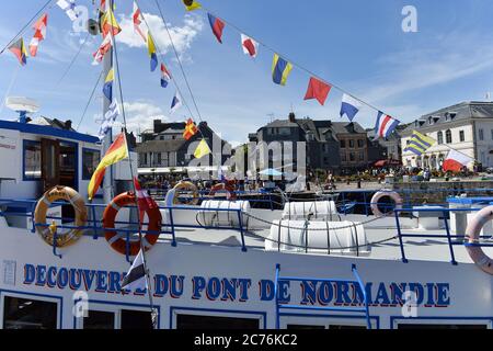 Gita in barca a Honfleur - Normandia - Francia Foto Stock