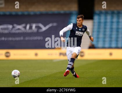 The Den, Bermondsey, Londra, Regno Unito. 14 luglio 2020. Campionato inglese di calcio, Millwall Football Club contro Blackburn Rovers; Jake Cooper of Millwall Credit: Action Plus Sports/Alamy Live News Foto Stock