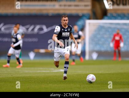 The Den, Bermondsey, Londra, Regno Unito. 14 luglio 2020. Campionato inglese di calcio, Millwall Football Club contro Blackburn Rovers; Jed Wallace of Millwall Credit: Action Plus Sports/Alamy Live News Foto Stock