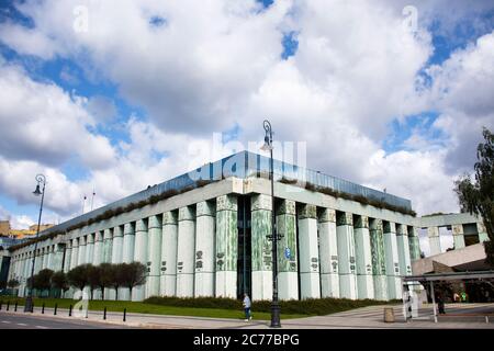 Il monumento all'insurrezione di Varsavia o la statua di Pomnik Powstania Warszawskiego in Piazza Krasinski per i polacchi o le pole e i viaggiatori stranieri visitano a. Foto Stock