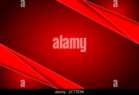 strato geometrico di sfondo astratto rosso per vettore di sfondo. Foto Stock