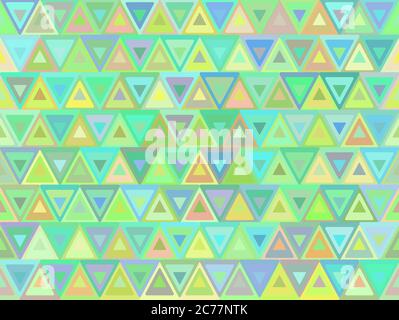 Texture senza cuciture con triangoli verdi luminosi. Sfondo vettoriale per la carta da imballaggio, la carta da parati e la tua creatività Illustrazione Vettoriale