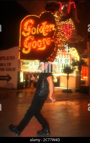 Las Vegas, Nevada, USA 29 novembre 1995 (esclusivo) Shawn prochazka si pone ad un tiro di foto il 29 novembre 1995 a Las Vegas, Nevada, USA. Foto di Barry King/Alamy Stock foto Foto Stock