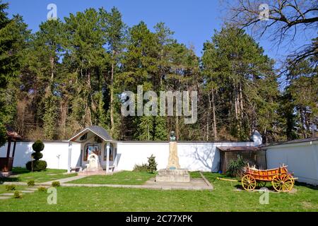 Fruska Gora / Serbia - 24 marzo 2019: Iconostasi nel monastero di Vrdnik-Ravanica, monastero ortodosso serbo sulla montagna di Fruska Gora, pro Foto Stock