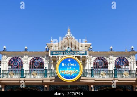 Disneyland Paris riapre dopo il coronavirus Foto Stock