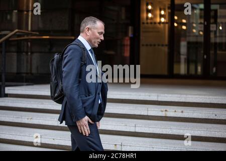 Nicolai Tangen, neo nominato CEO, arriva presso la sede centrale di Londra del Norway's Oil Fund, No.3 Old Burlington Street, Londra, Inghilterra, Regno Unito Foto Stock