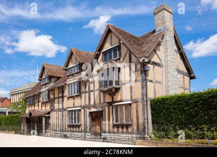 Stratford upon Avon il luogo di nascita di Stratford-upon-Avon Henley Street Stratford on Avon Warwickshire Inghilterra Regno Unito GB Europa Foto Stock