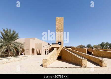 Riad, Arabia Saudita, 14 2020 febbraio: Museo e moschea nel quartiere storico al-Diraiyah di Riyadh in Arabia Saudita Foto Stock