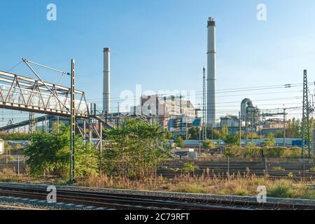 Centrale elettrica Berlino-Rummelsburg Foto Stock