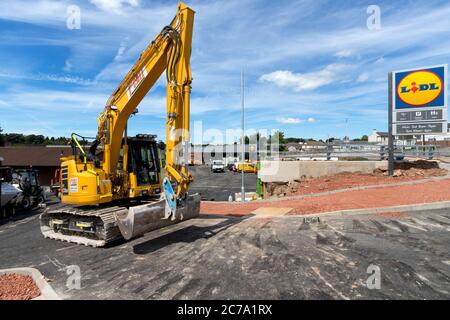 NUOVO negozio LIDL a Coleford, Gloucestershire. Foto Stock