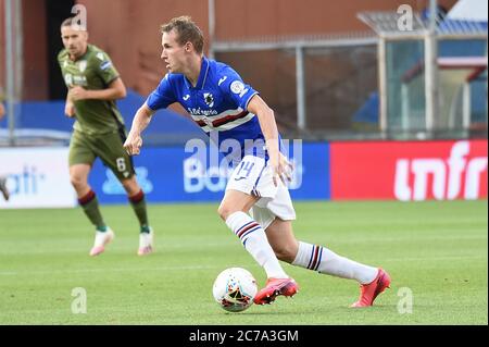 Genova, Italia. 15 luglio 2020. Genova, 15 lug 2020, Jakub Jankto (Sampdoria) durante Sampdoria vs Cagliari - serie italiana A soccer match - Credit: LM/Danilo Vigo Credit: Danilo Vigo/LPS/ZUMA Wire/Alamy Live News Foto Stock