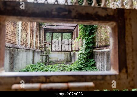 penitenziario di brushy montagna area di allenamento/palestra in Tennessee prigione Foto Stock