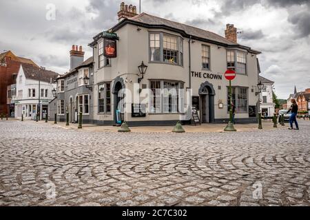 Horsham UK: The Crown Inn, Carfax Foto Stock