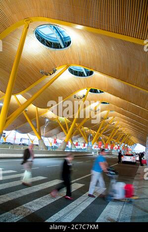 Terminale T-4. Adolfo Suarez - aeroporto di Madrid Barajas. Madrid, Spagna. Foto Stock