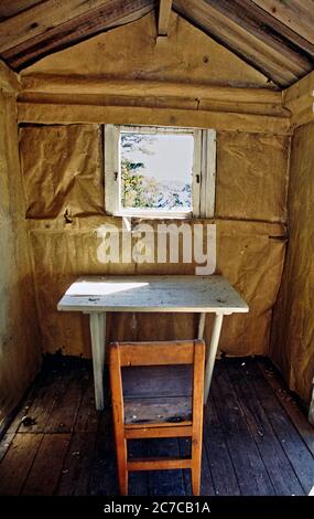 Autore August Strindberg studio di scrittura sull'isola di Kymmendö nell'arcipelago di Stoccolma. Si suppone che lo abbia costruito da solo, con l'aiuto Foto Stock