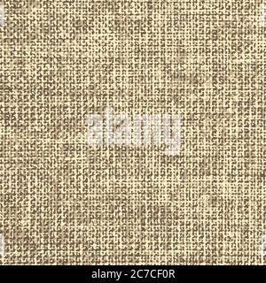 Tessitura tessuto, motivo senza cuciture in sackcloth Illustrazione Vettoriale