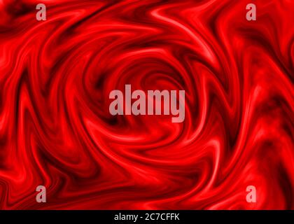 Sfondo astratto rosso. Vortex al centro dell'immagine Foto Stock