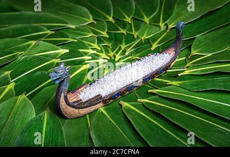 I gnocchi della barca del drago Foto Stock