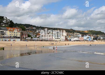 Lyme Regis Beach, Dorset, Inghilterra, Gran Bretagna, Regno Unito, Regno Unito, Europa Foto Stock