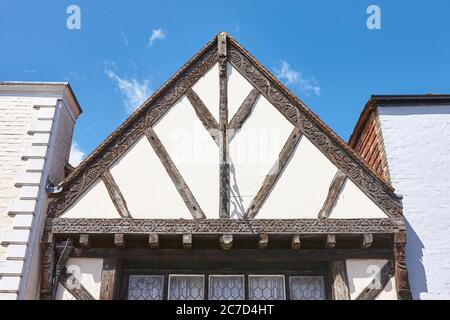 La città inglese medievale della cattedrale di Canterbury a Kent, Inghilterra, Regno Unito Foto Stock