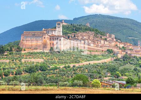 Ad Assisi, Umbria, Italia, Europa Foto Stock