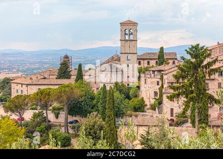 Ad Assisi, Umbria, Italia, Europa Foto Stock