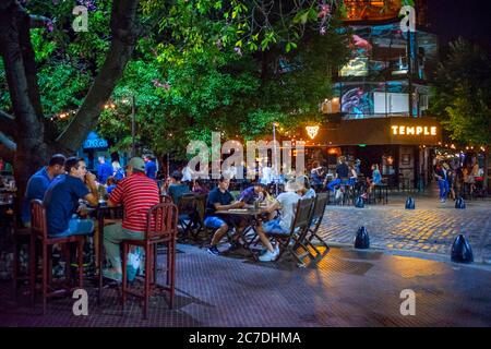 Temple Bar e ristoranti nel quartiere bohemien di Palermo Soho - Buenos Aires, Argentina Foto Stock