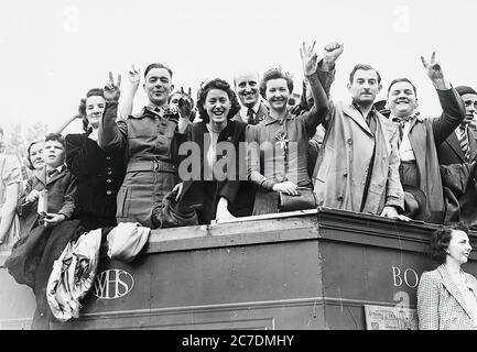 VE-Day 1945, 8 maggio la fine del secondo mondo Foto Stock