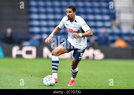 7 marzo 2020, Deepdale, Preston, Inghilterra; Sky Bet Championship, Preston North End contro Queens Park Rangers : Scott Sinclair (31) di Preston North End in azione Foto Stock