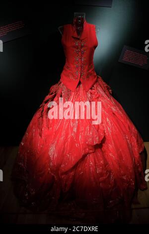 Gli antichi costumi etnici faroesi vengono esposti nel Museo Nazionale delle Isole Faroe.Torshavn.Streymoy.Faroe Islands.Territory della Danimarca Foto Stock